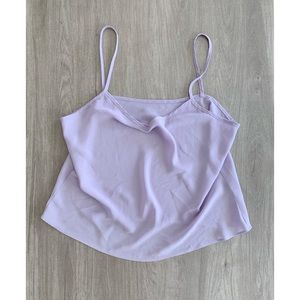 Purple Semi Sheer Basic Tank Top